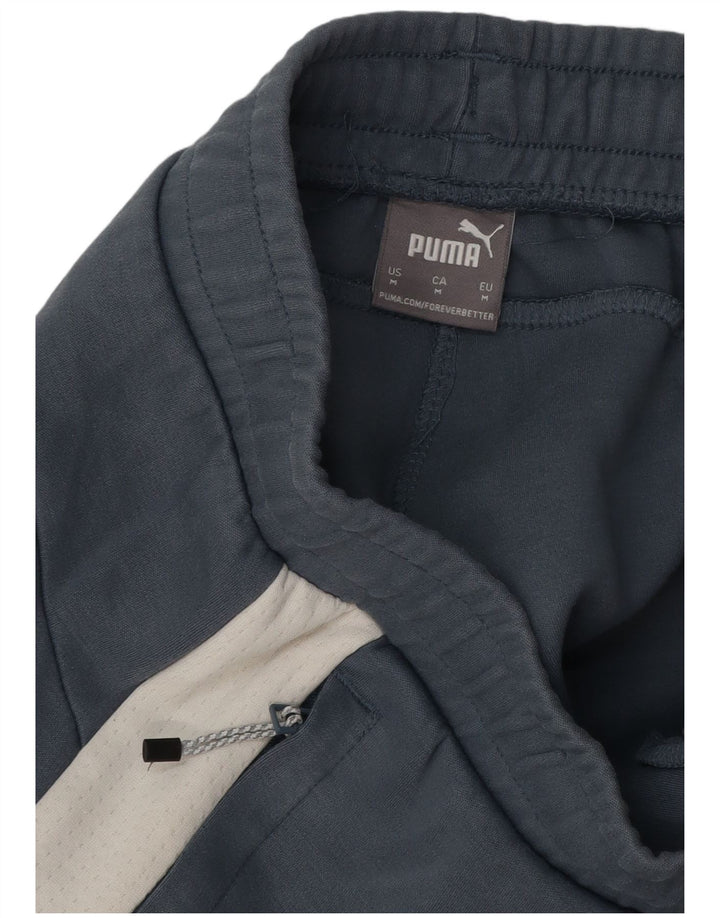 Мужские спортивные брюки Puma, средние темно-синие, цветные блоки