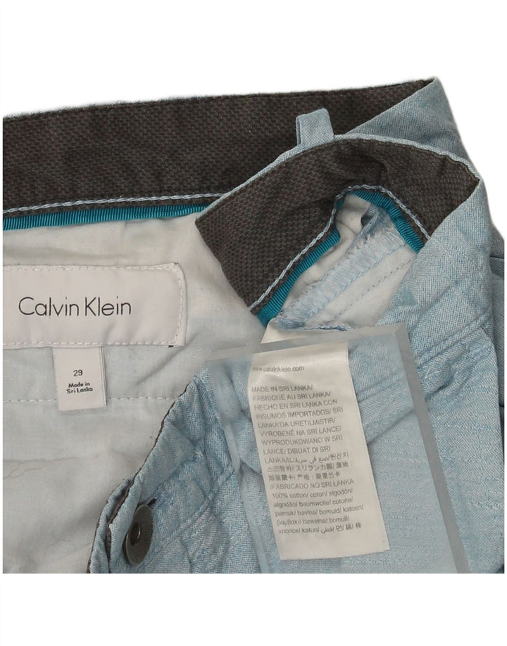 Мужские шорты чинос Calvin Klein W29, маленькие синие, хлопок