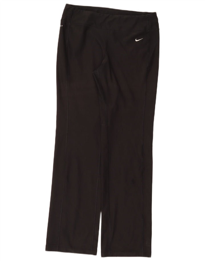 Женские спортивные брюки Nike Dri Fit UK 14, средние, черные
