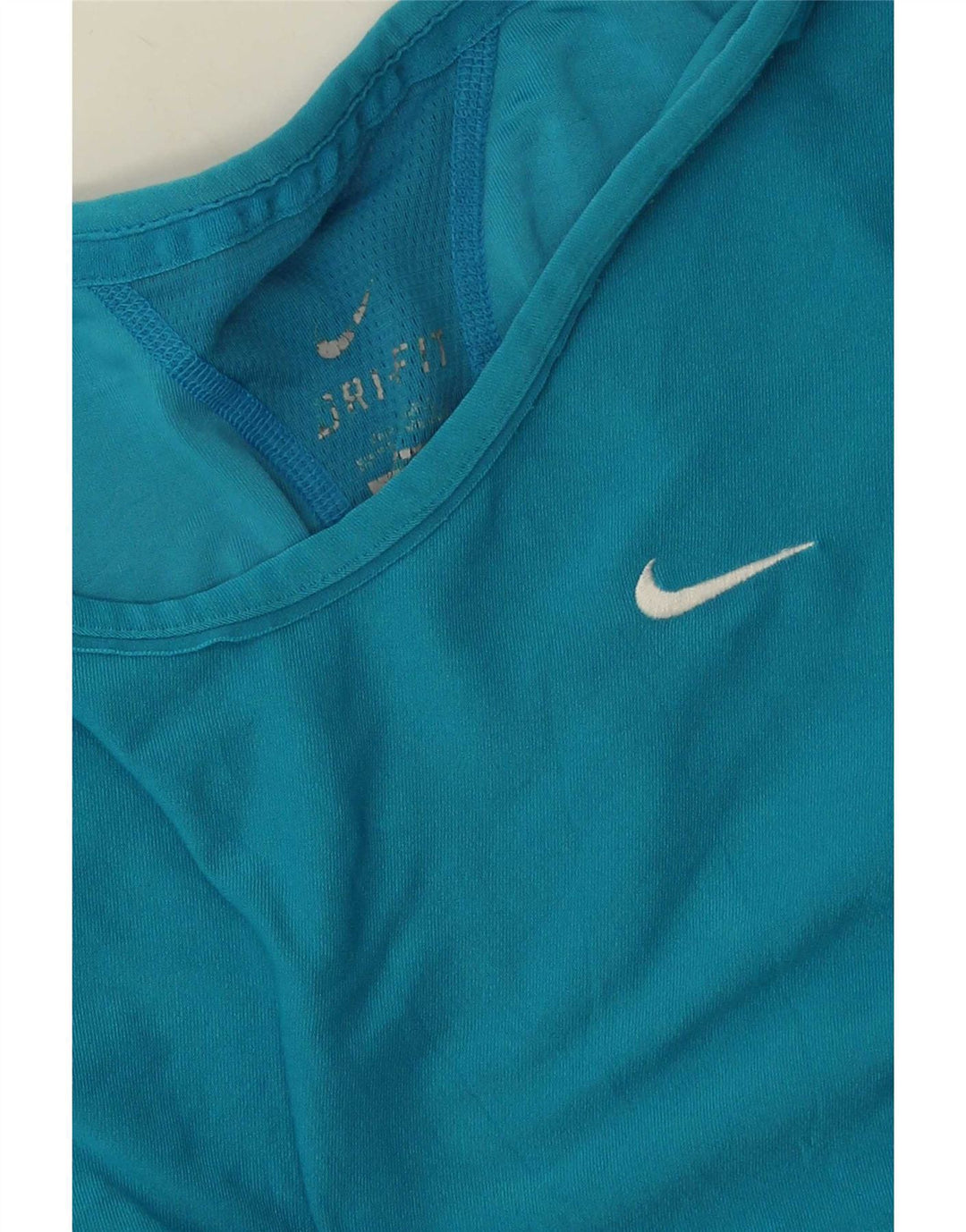Женская футболка Nike Dri Fit Top UK 10, маленький синий полиэстер