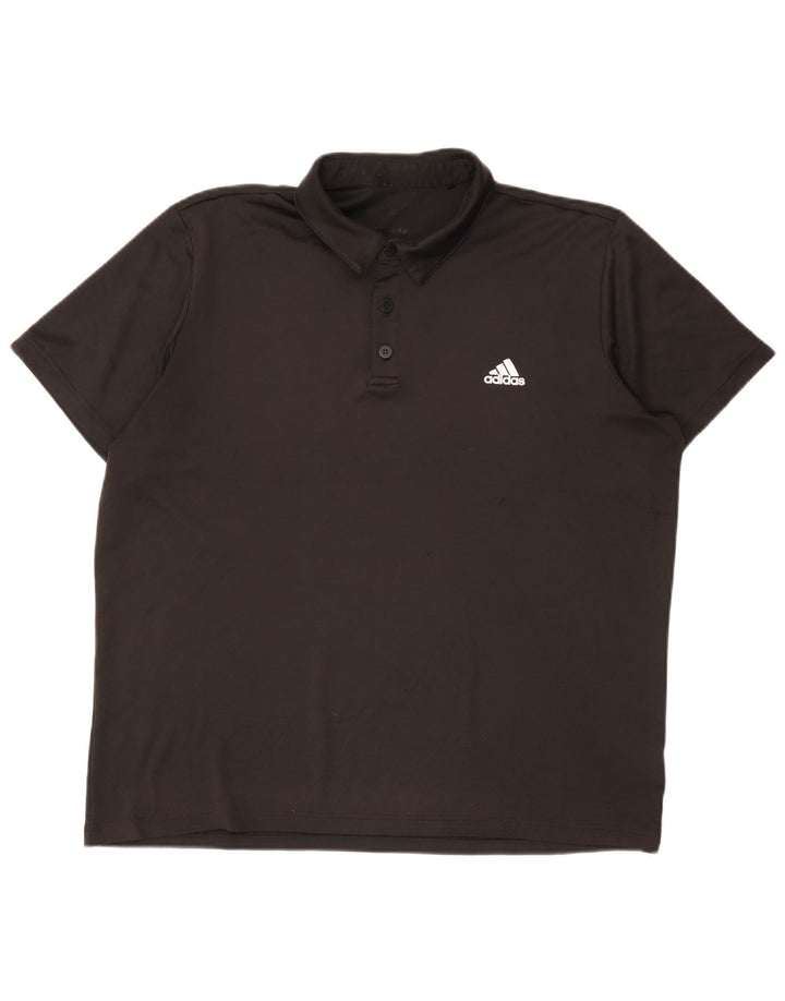Мужская рубашка поло Adidas Climalite XL, черный полиэстер