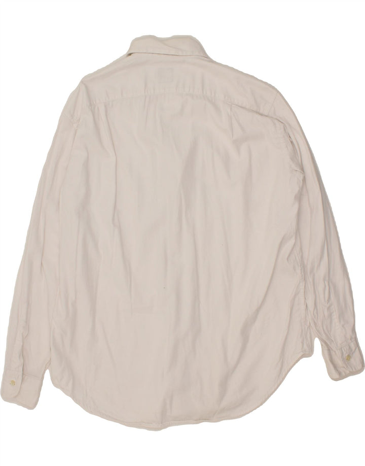 TRUSSARDI Mens Shirt Large White Vintage Trussardi and Second-Hand Trussardi from Messina Hembry 