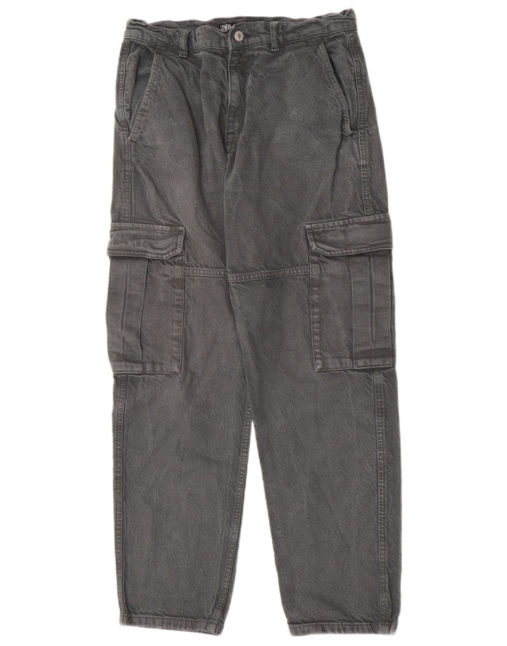Мужские свободные джинсы-карго Zara EU 38 Small W30 L29 Серые