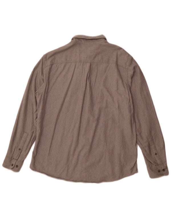 Мужская фланелевая рубашка классического кроя Eddie Bauer, большой размер, серый хлопок