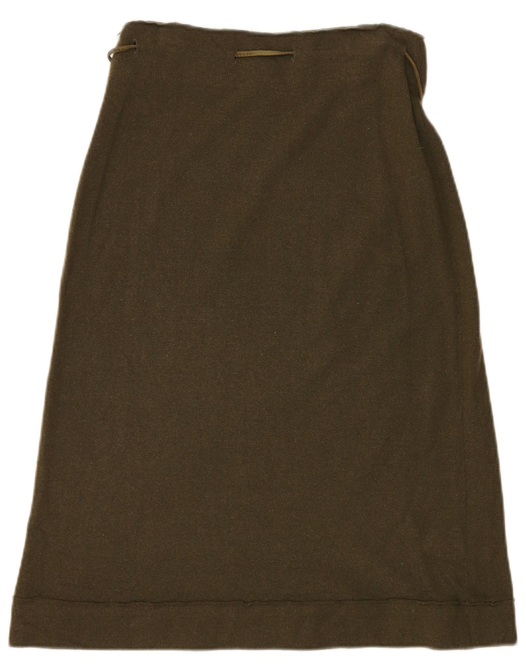 Stefanel Женская трикотажная юбка-трапеция EU 38 Medium W28 Хаки Шерсть