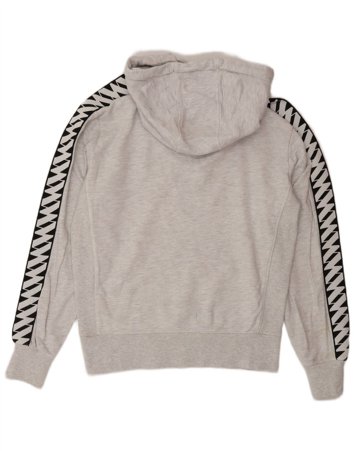 Мужской джемпер с капюшоном Superdry, маленький серый, хлопковый