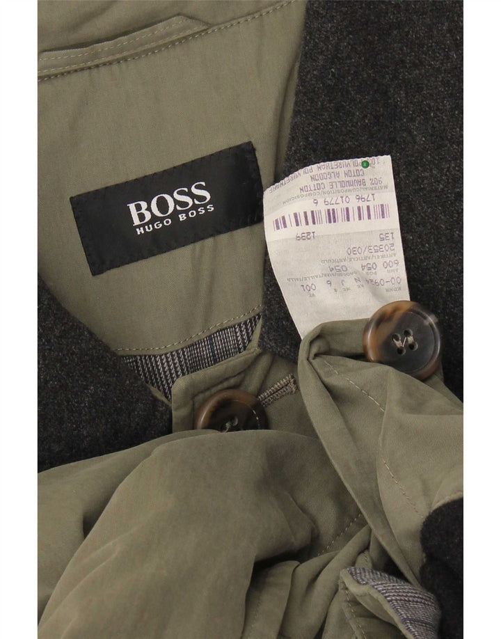 Hugo Boss Женское пальто EU 54 2XL Хаки Хлопок