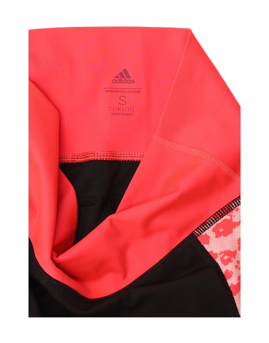 ADIDAS Womens Climalite Leggings UK 10 Small  Black Colourblock Polyester Vintage Adidas and Second-Hand Adidas from Messina Hembry 