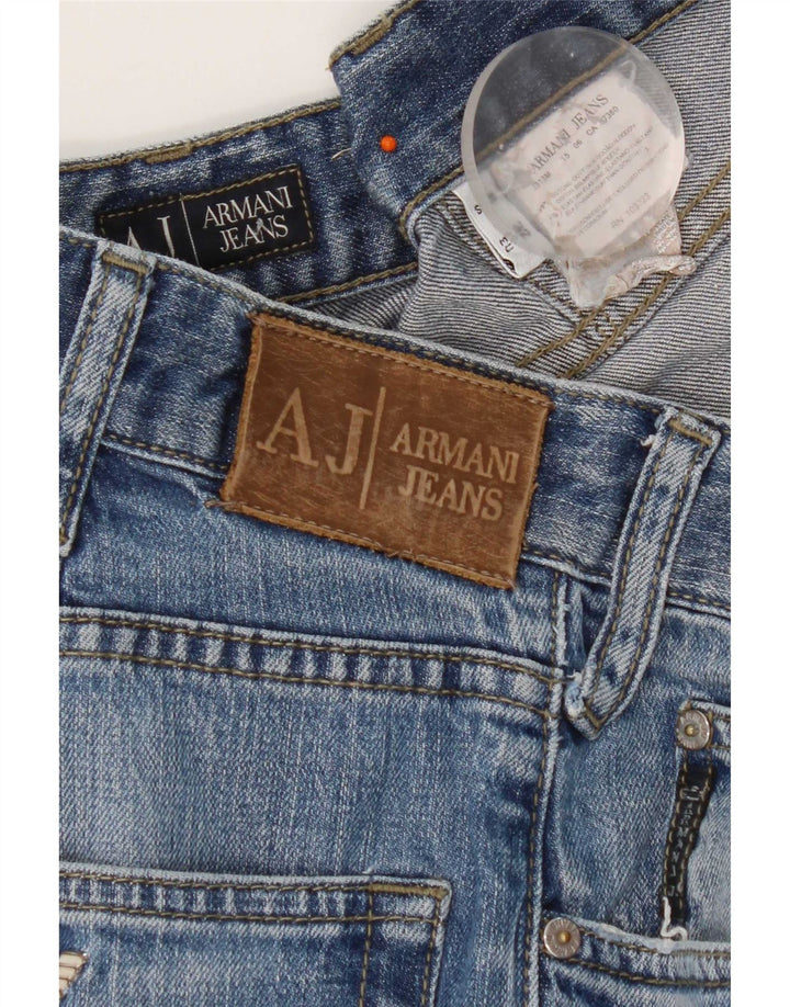 Мужские прямые джинсы Armani W32 L31 синие, хлопок