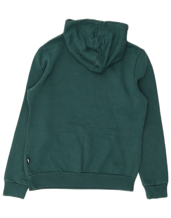 Женский джемпер с капюшоном с рисунком Puma UK 10, маленький зеленый хлопок
