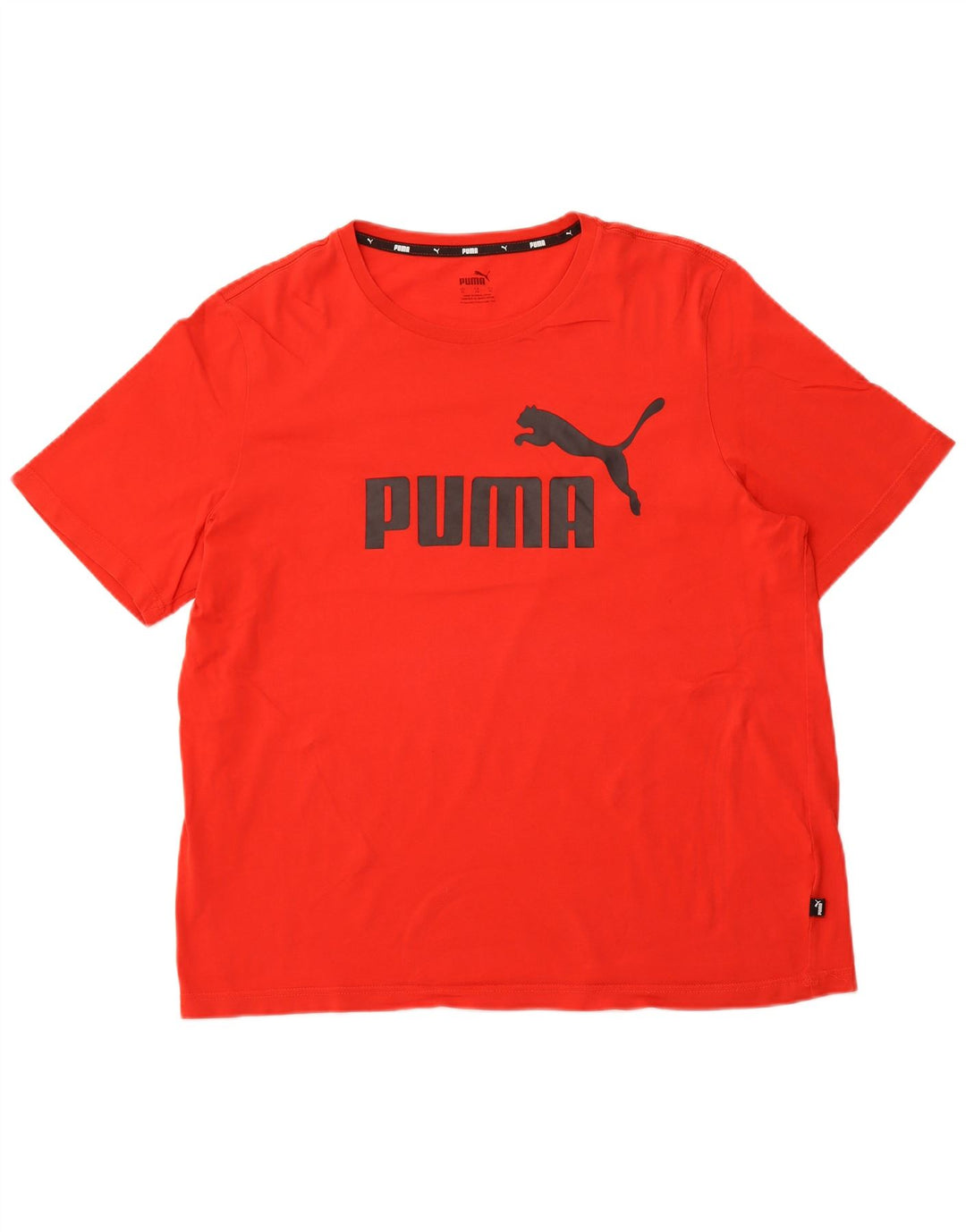 Мужская футболка с рисунком PUMA, XL, красная, хлопок