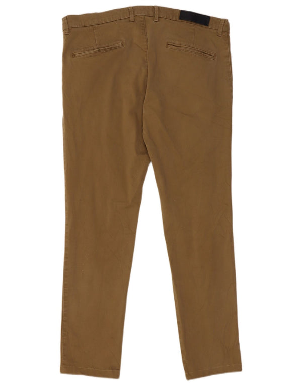 Мужские узкие брюки-чиносы Zara EU 44, большие W34 L29, бежевые