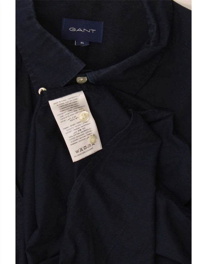 Мужская рубашка Gant Regular XL, темно-синяя, хлопок