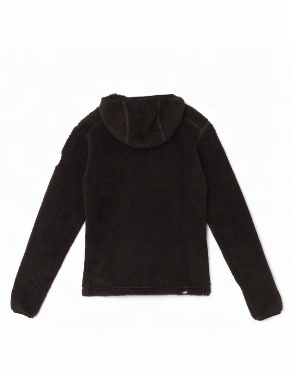 Vans Womens Hooded Fleece Jumper UK 10 Small Black Polyester
