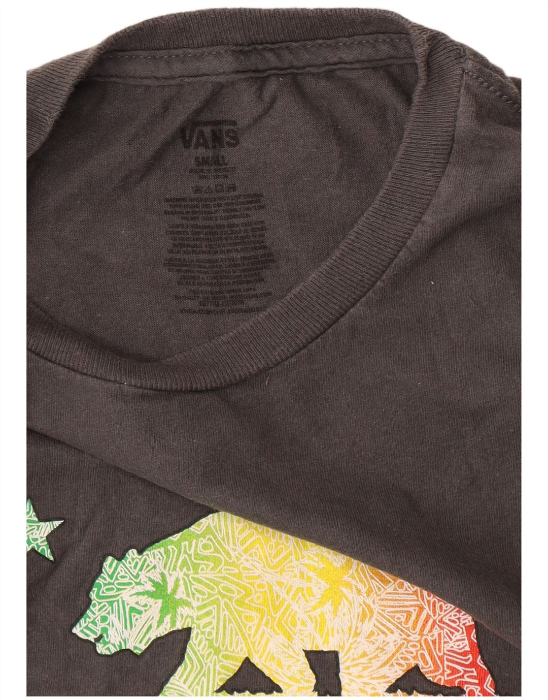 Футболка с рисунком Vans для мальчиков, 8–9 лет, маленький серый цвет