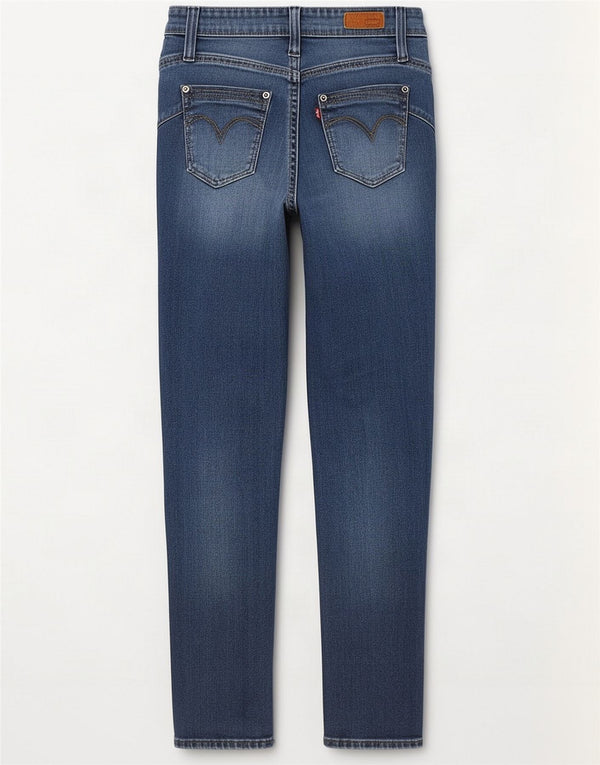 Женские джинсы скинни с низкой талией Levi's W28 L30, синий хлопок