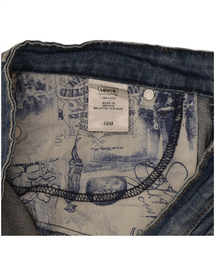 Женские прямые джинсы Levi's США 10, большие размеры W32 L30, синие, хлопок