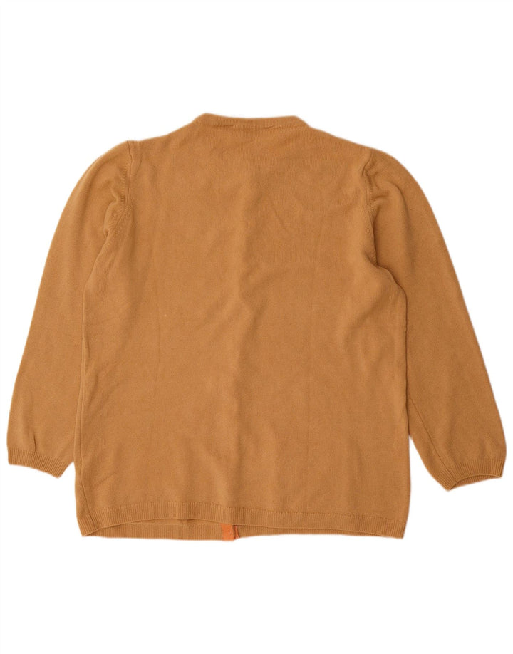 Женский кардиган Marks & Spencer UK 20 2XL Бежевый шерстяной свитер