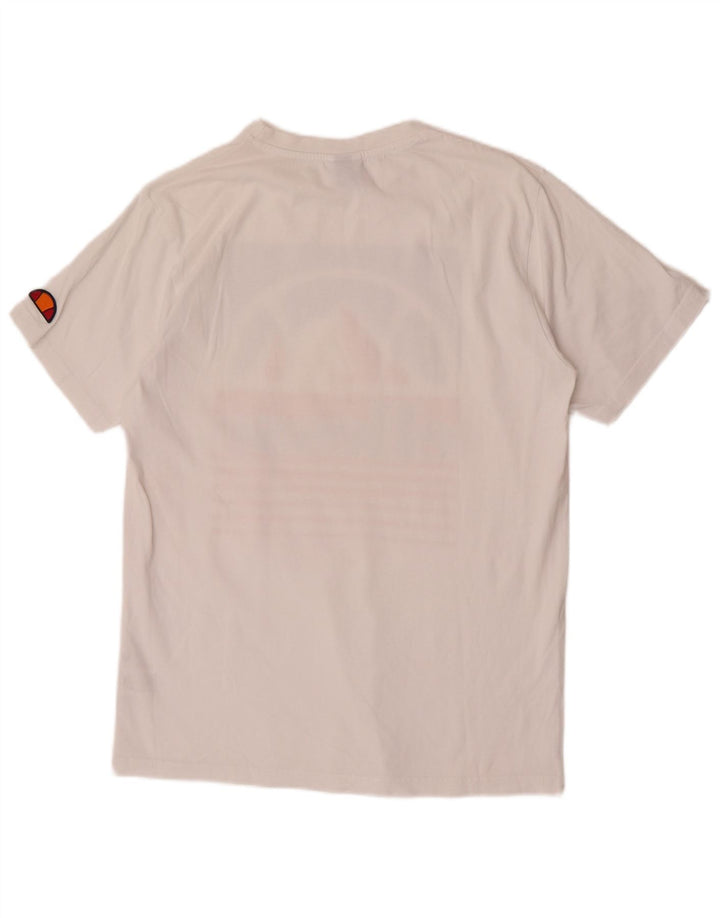 Мужская футболка Ellesse с рисунком, маленький белый хлопок
