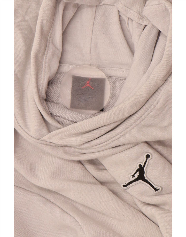 Джемпер с капюшоном JORDAN для мальчиков 12-13 лет, большой размер, серый хлопок