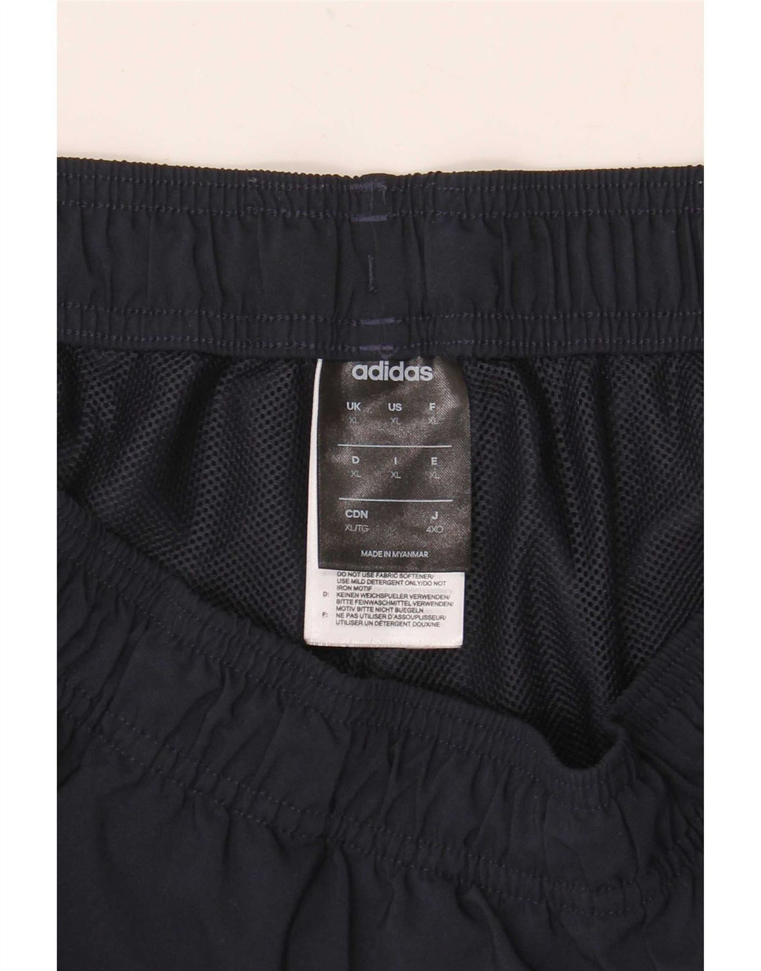 Мужские спортивные шорты Adidas XL темно-синие из полиэстера
