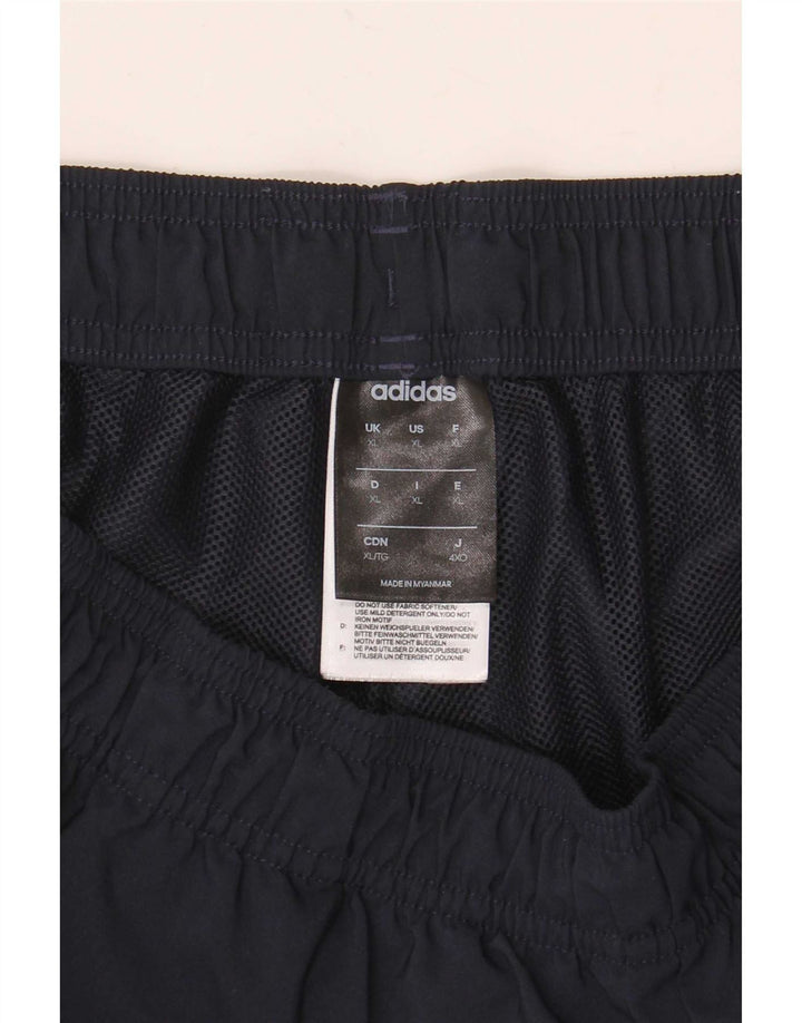 Мужские спортивные шорты Adidas XL темно-синие из полиэстера