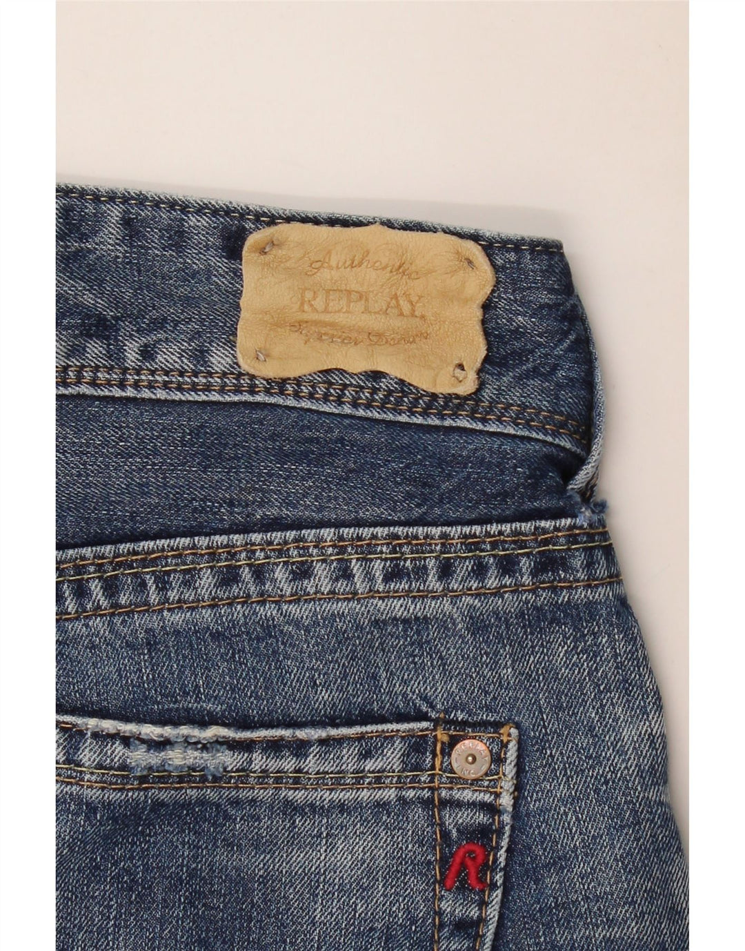 Женские широкие джинсы REPLAY W32 L31 синие