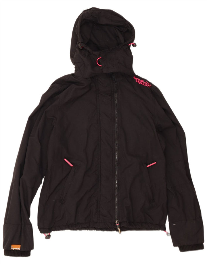 Женская ветровка с капюшоном Superdry The Windcheater UK 16, большая черная