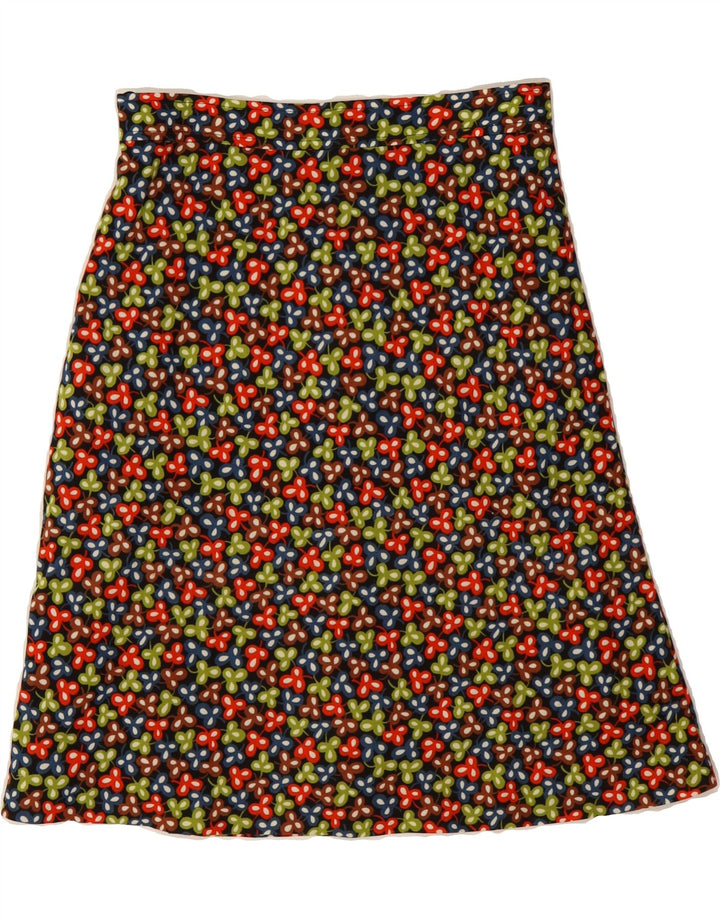 VINTAGE Womens A-Line Skirt W28 Medium Multicoloured Floral Vintage Vintage and Second-Hand Vintage from Messina Hembry 