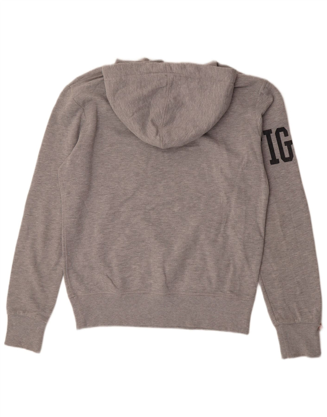 Мужской джемпер с капюшоном Superdry серого цвета, хлопок