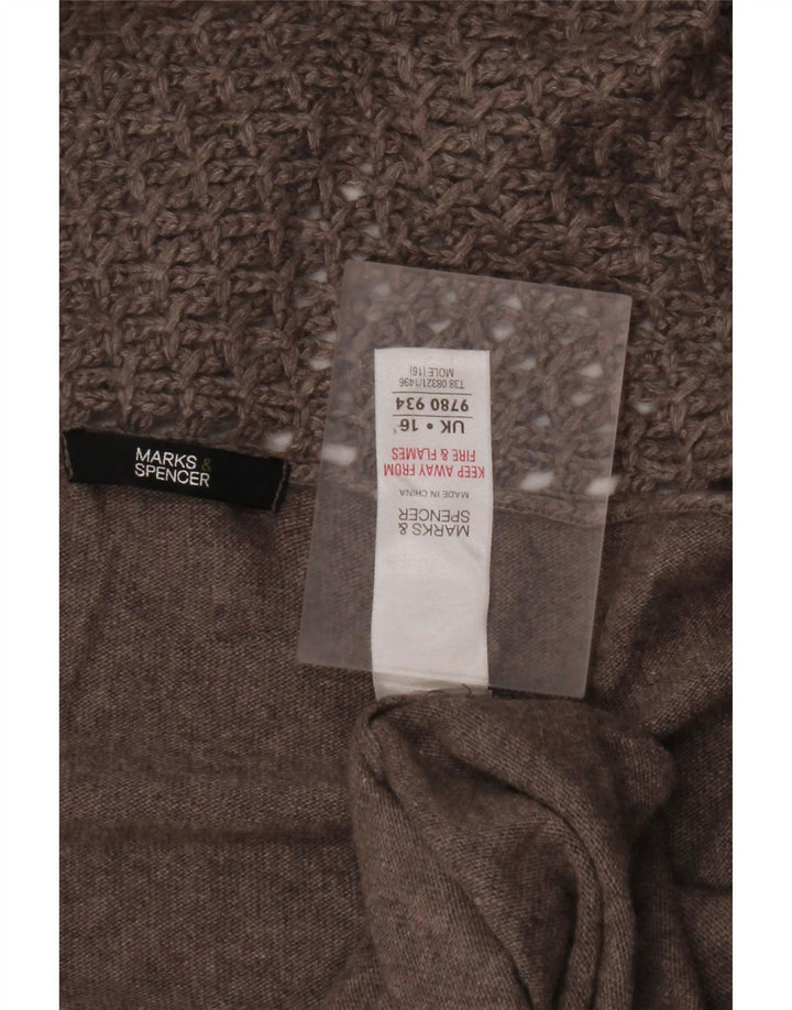 Женский асимметричный кардиган MARKS & SPENCER UK 16, большой серый