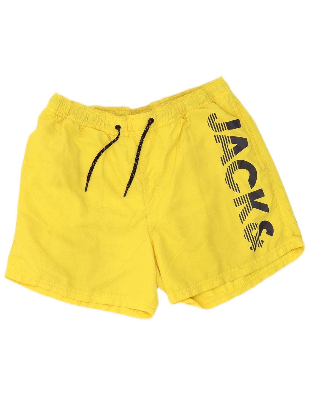 Мужские шорты для плавания Jack & Jones с рисунком, большие, желтые, из полиэстера
