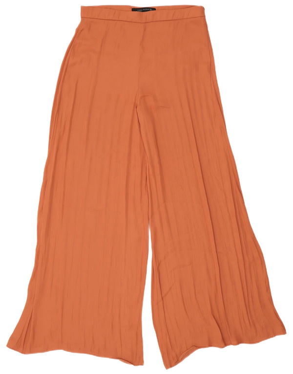 Женские повседневные широкие брюки Zara Medium W28 L30 Оранжевые