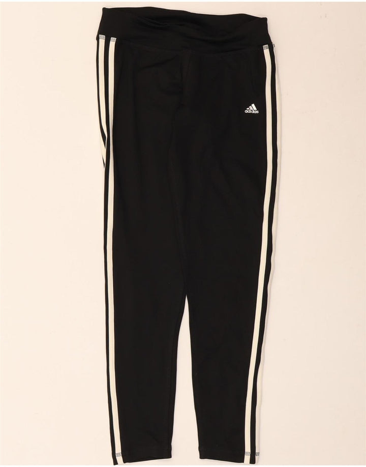 Женские леггинсы Adidas Climalite UK 8/10, маленькие черные из полиэстера