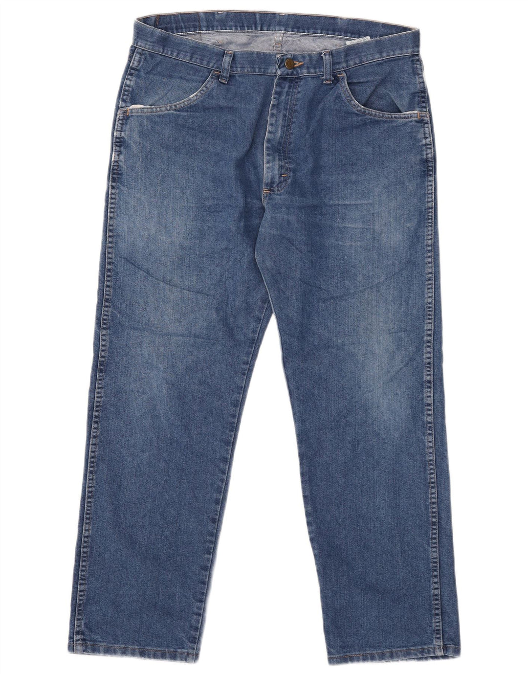 Мужские прямые джинсы Wrangler стандартного кроя W36 L29 синие