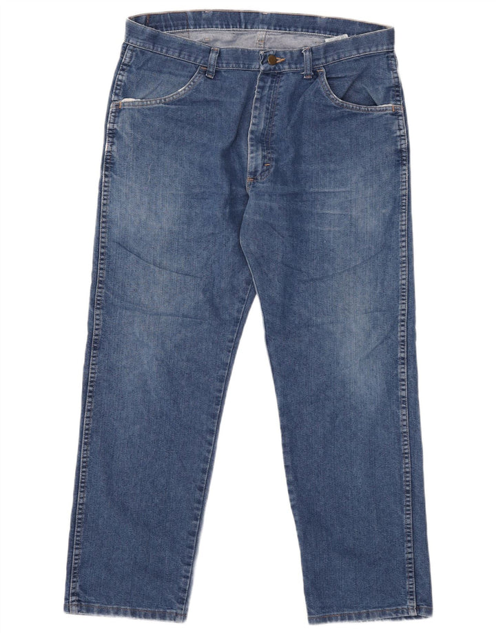 Мужские прямые джинсы Wrangler стандартного кроя W36 L29 синие