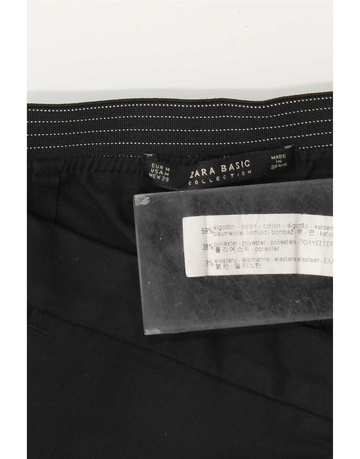 Женские узкие брюки чинос Zara W29 L28, черные, хлопковые