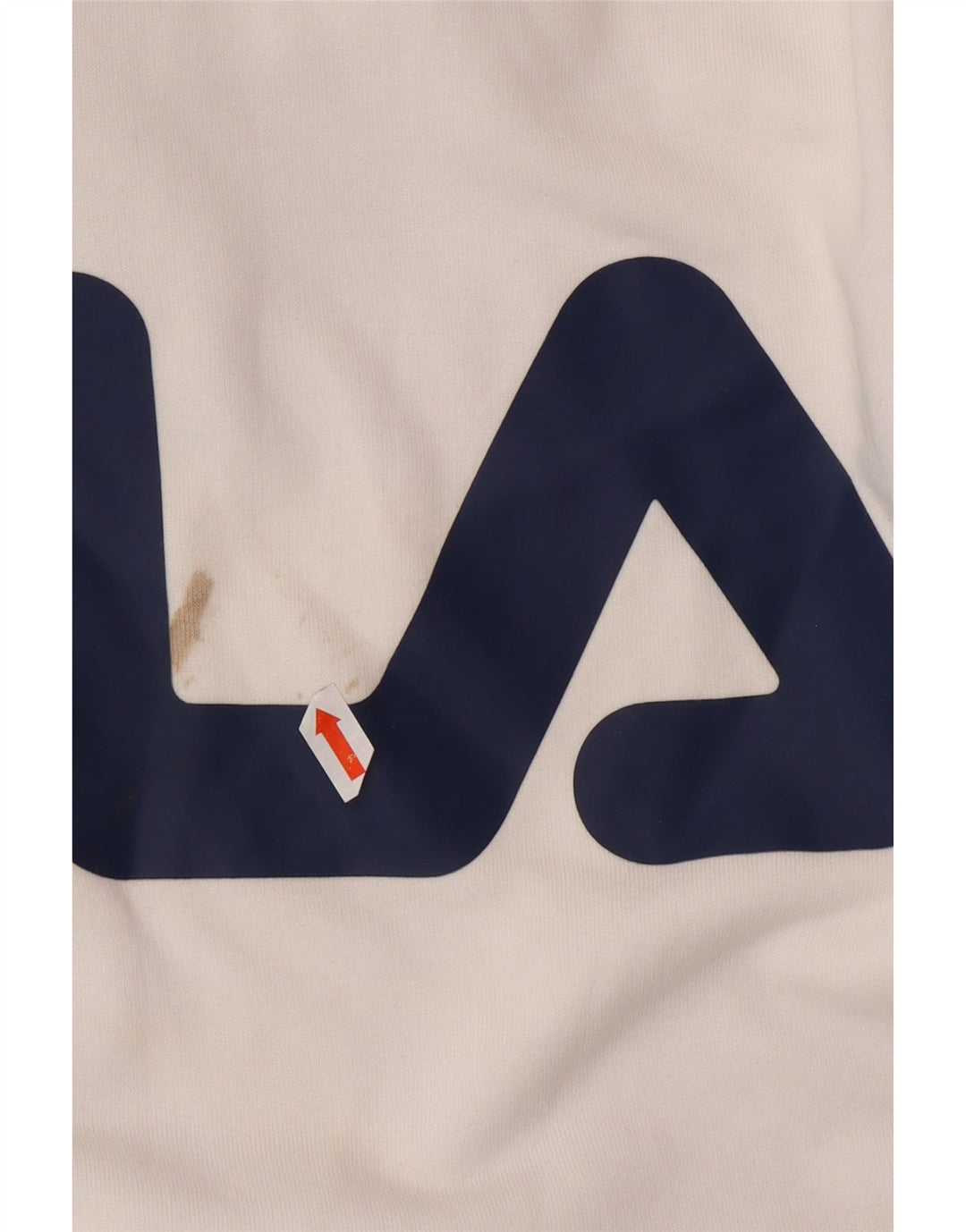 FILA Mens Graphic Hoodie Jumper Medium White Cotton