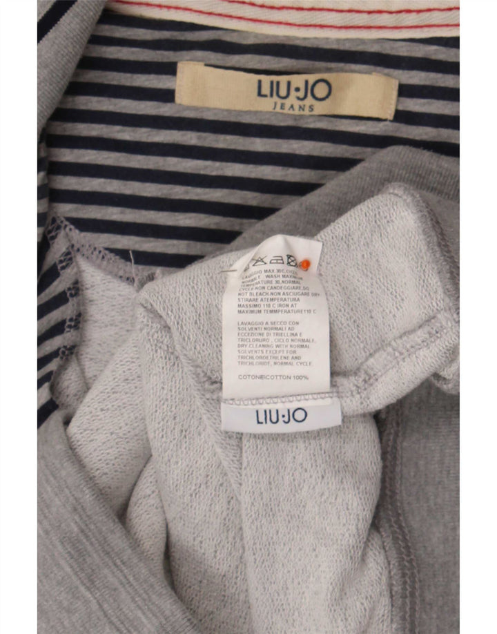 Мужской спортивный костюм Liu Jo с рисунком, верхняя куртка XL, серый хлопок