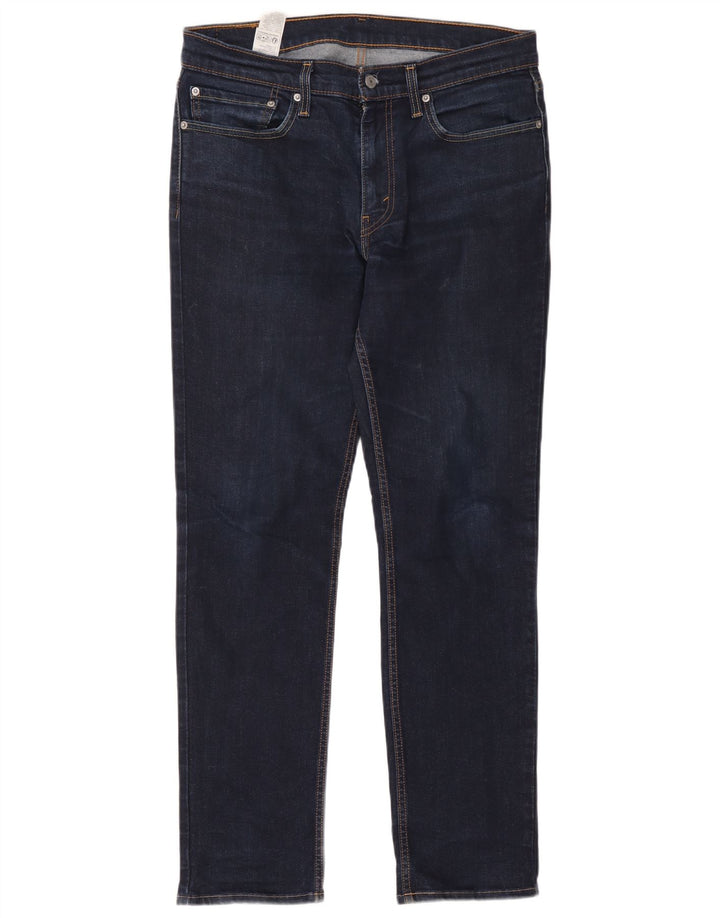 Мужские джинсы Levi's 511 Slim W34 L34 Темно-синие, хлопок