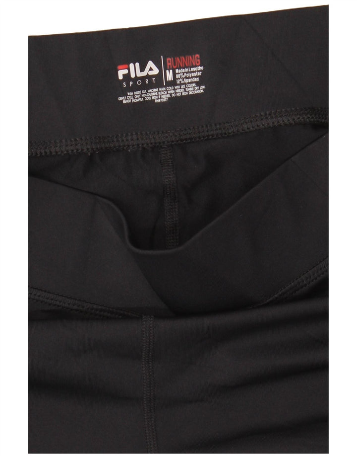 Женские леггинсы Fila UK 14, средний черный полиэстер