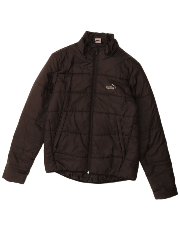 Утепленная куртка Puma для мальчиков 15-16 лет, черный полиэстер