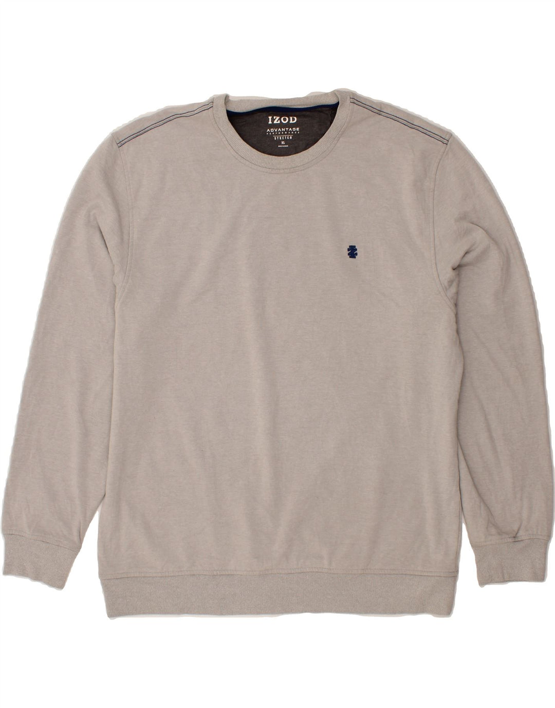 IZOD Mens Sweatshirt Jumper XL Grey Polyester Vintage Izod and Second-Hand Izod from Messina Hembry 