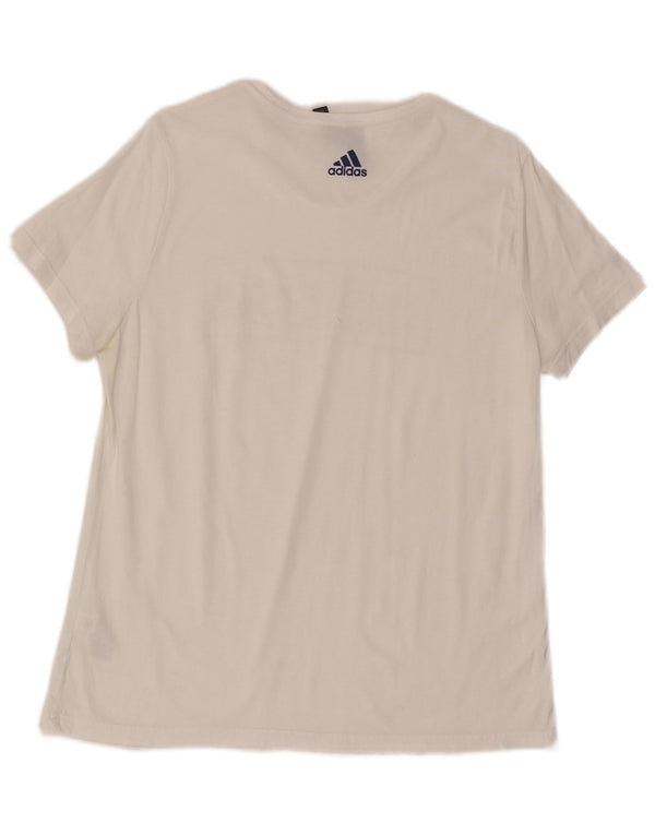 Женская футболка с рисунком Adidas Top UK 20/22 XL, белый хлопок