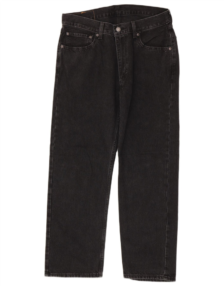 Мужские прямые джинсы Levi's 555 W32 L30, черный хлопок