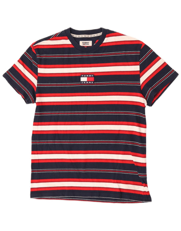 Tommy Hilfiger Мужская футболка с коротким рукавом, средний разноцветный полосатый топ