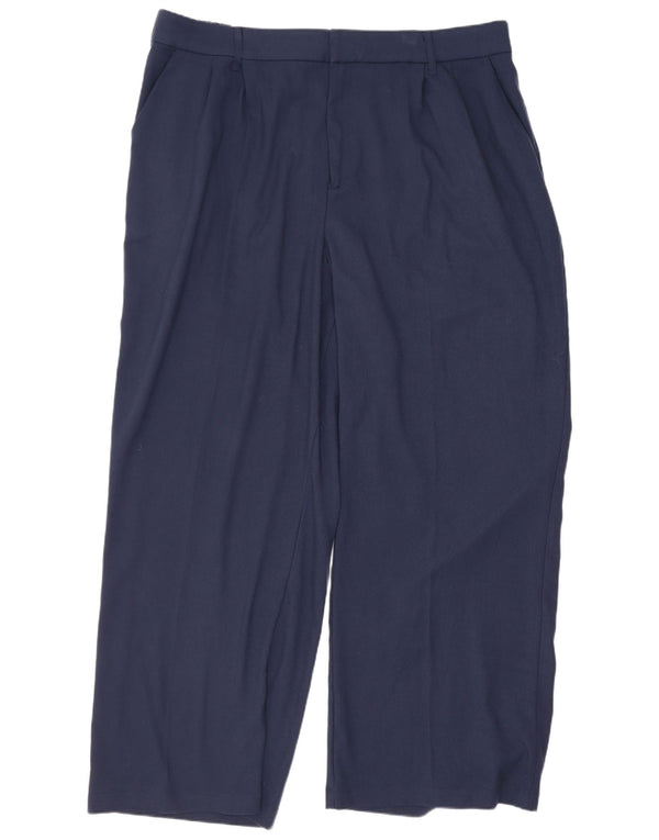 Женские брюки Hollister с ультравысокой посадкой 2XL W40 L29 Темно-синий полиэстер