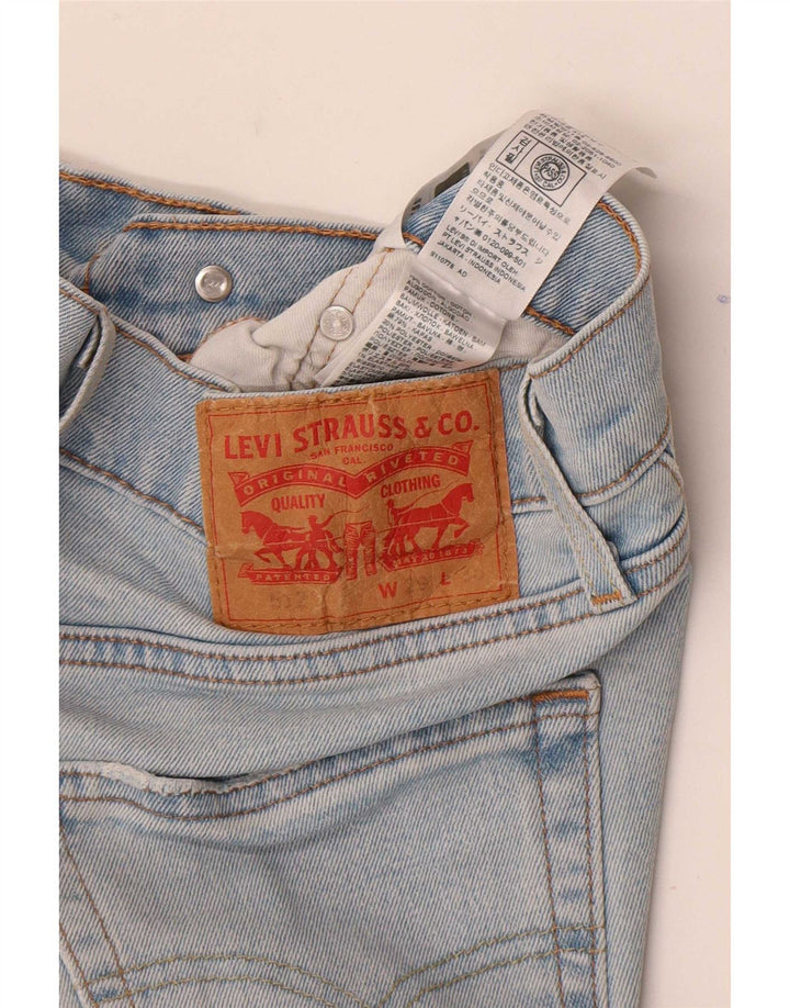 Мужские зауженные джинсы Levi's 502 W29 L30 синие, хлопок