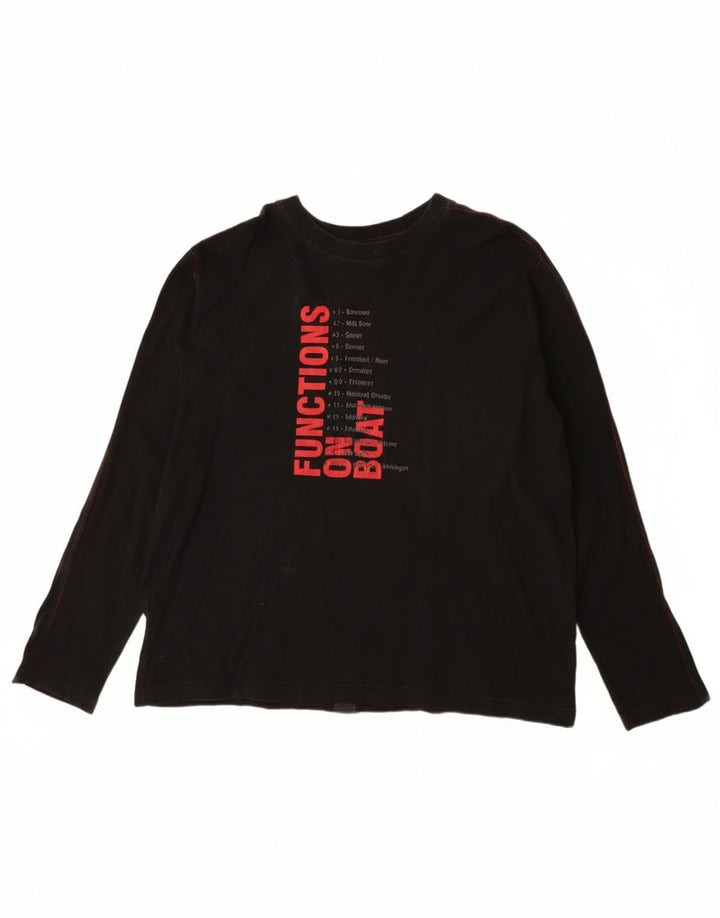 Мужской топ с рисунком Murphy & Nye, длинный рукав, 2XL, черный хлопок