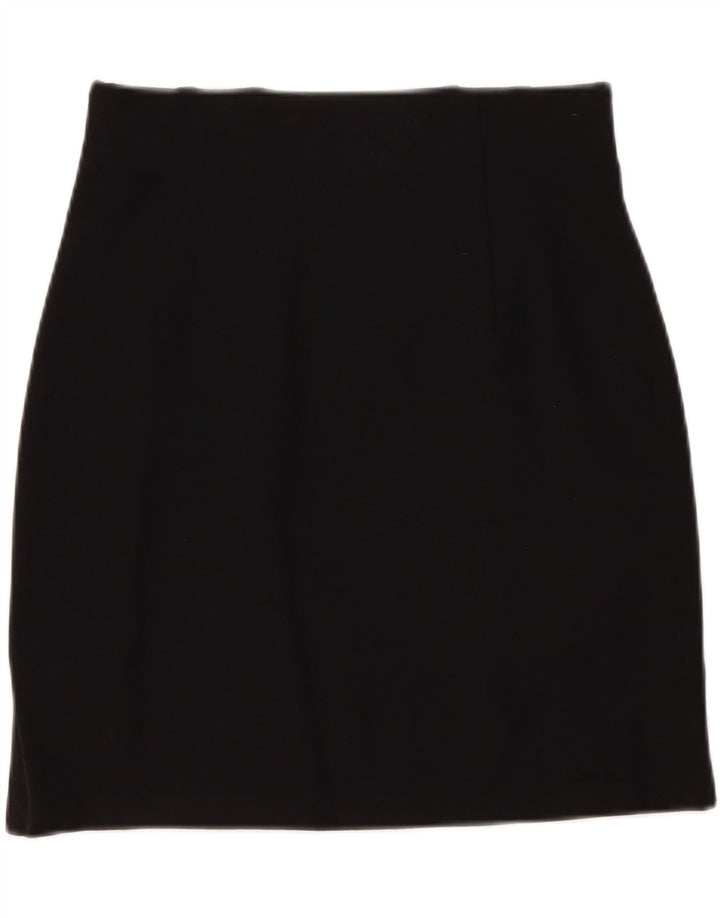 Женская мини-юбка Marks & Spencer UK 12 Medium W30 Черная вискоза